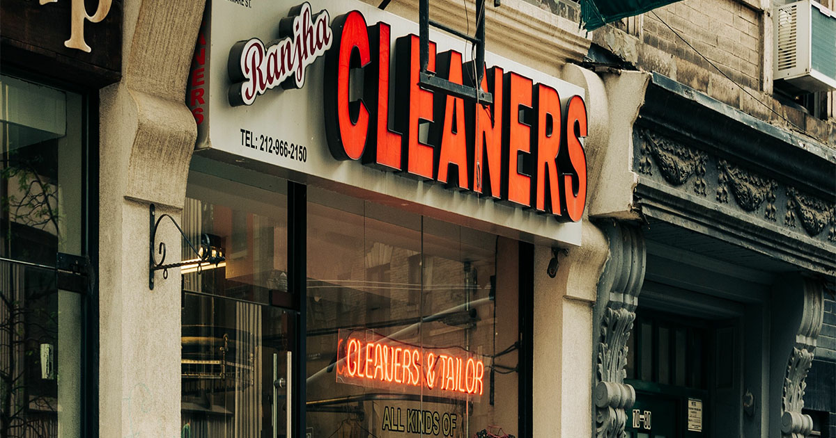 Drycleaning building in New York
